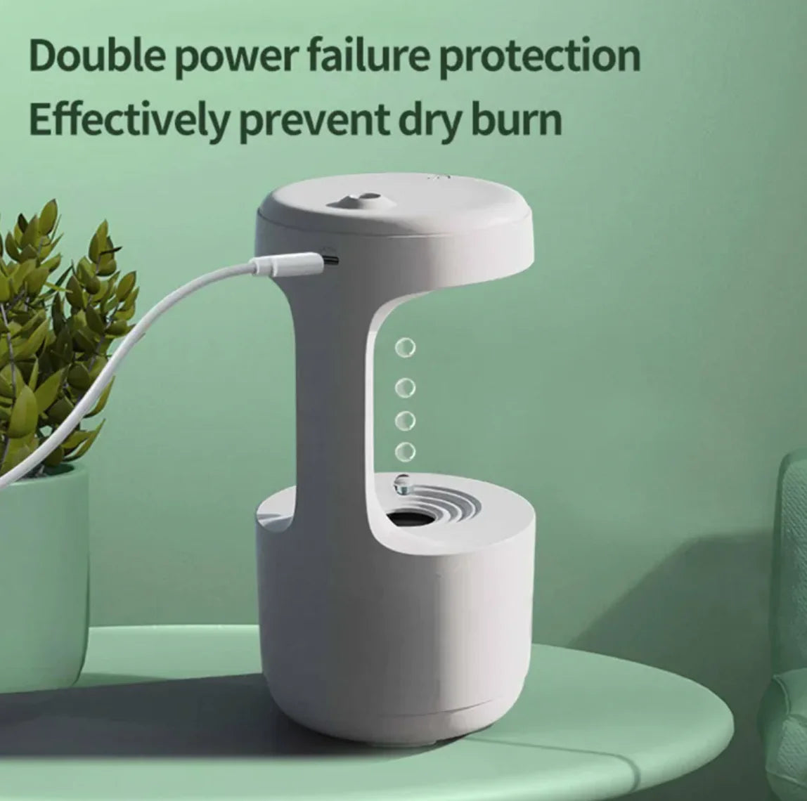 Lumea Anti-Gravity Humidifier with Clock & Aroma Diffuser